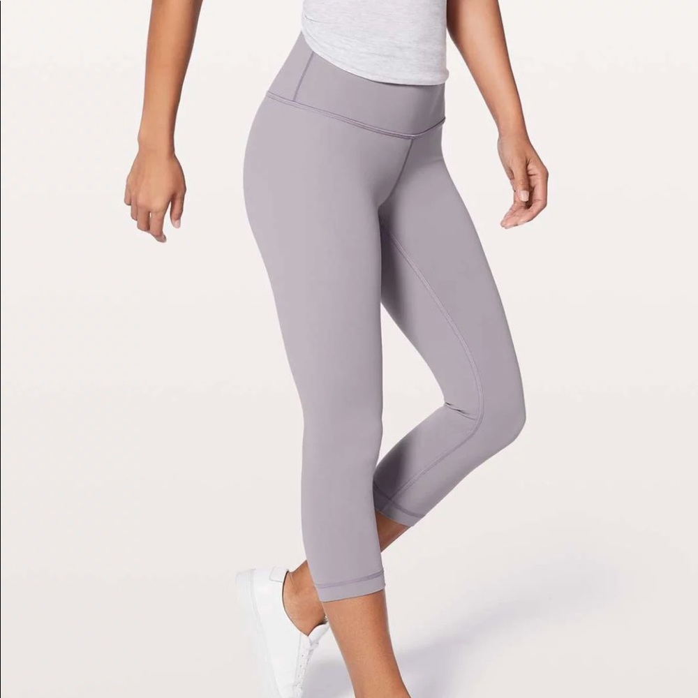 LULULEMON WUNDER UNDER HR CROP DUSTY DAWN CROP 4 ✨